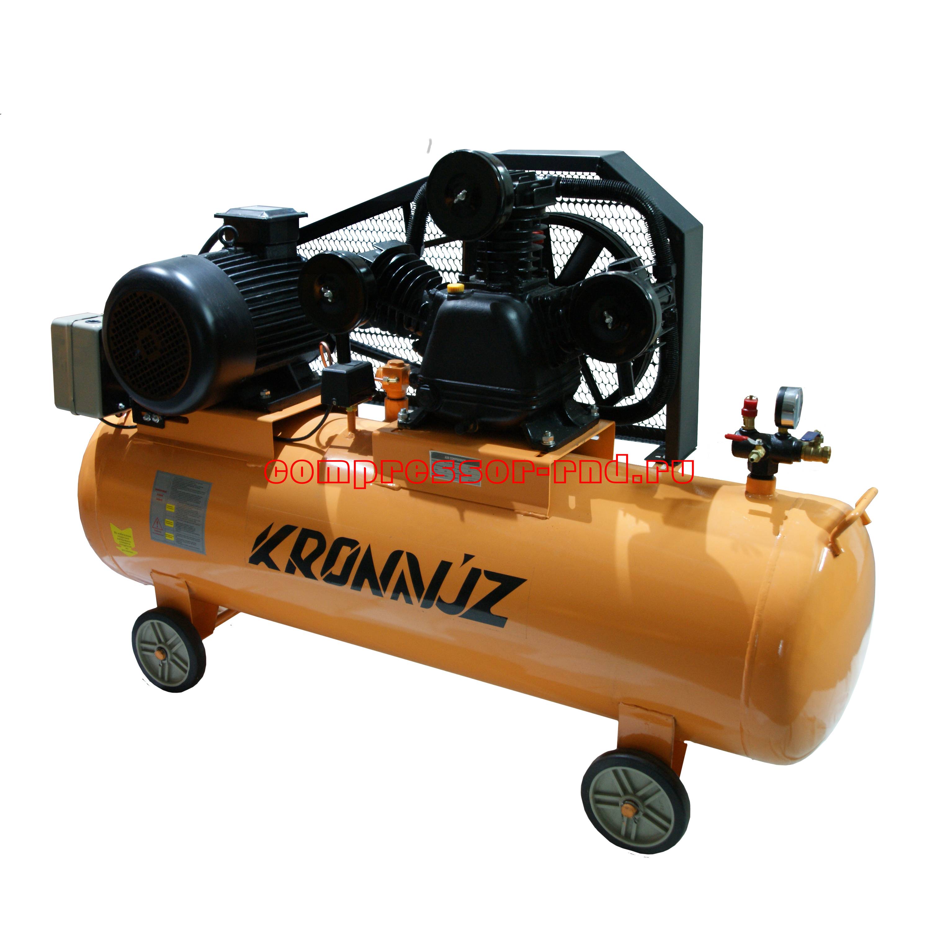 Поршневой компрессор KronVuz Air BW200 с ременным приводом